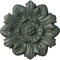 Ekena Millwork Emery Leaf Ceiling Medallion, Hand-Painted Cloud Burst Crackle, 7 5/8"OD x 1"P CM07EMCBC - alternate 1